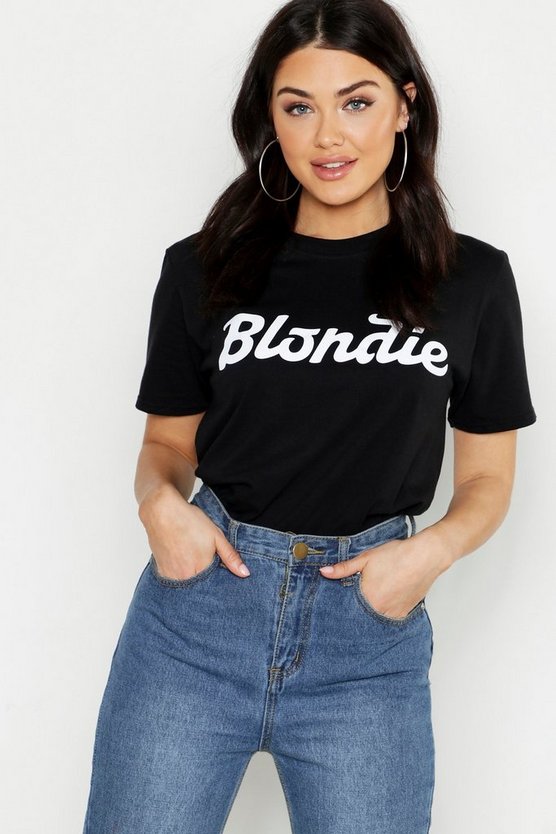 Blondie Licensed T-Shirt | Boohoo