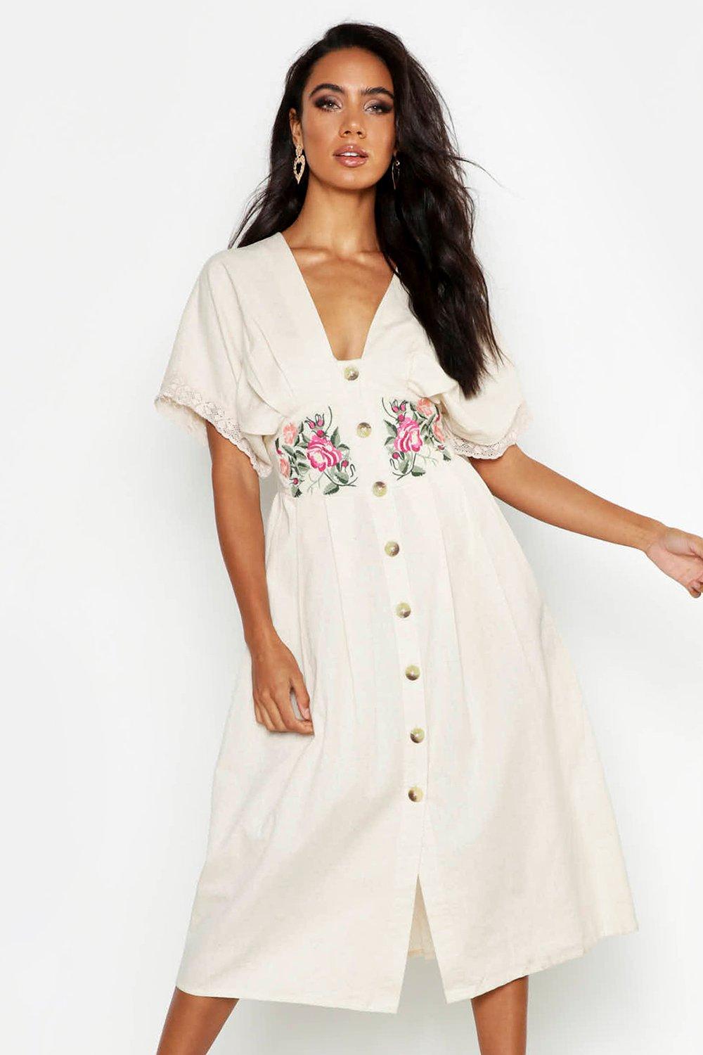 topshop long floral dress