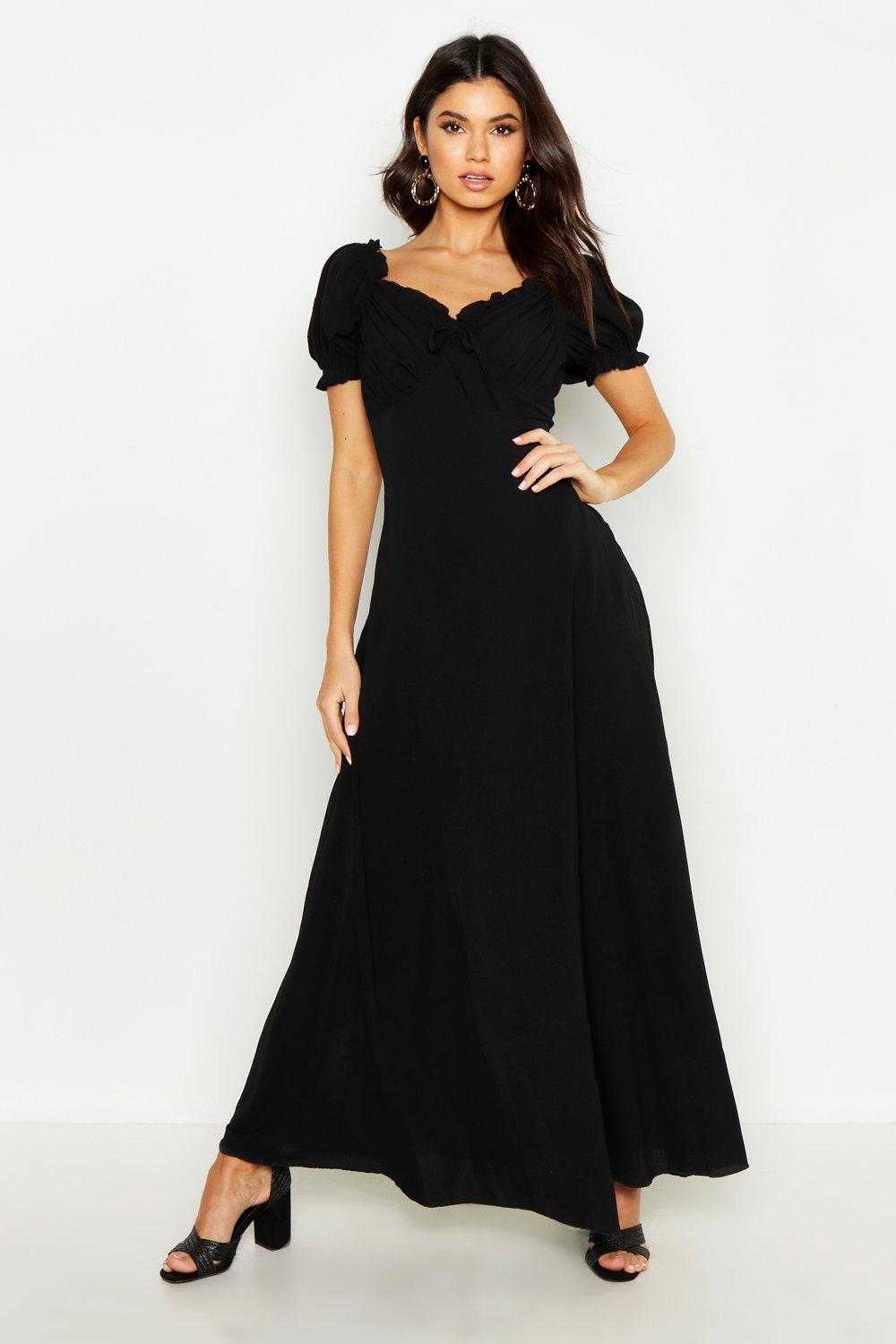 puff sleeve maxi