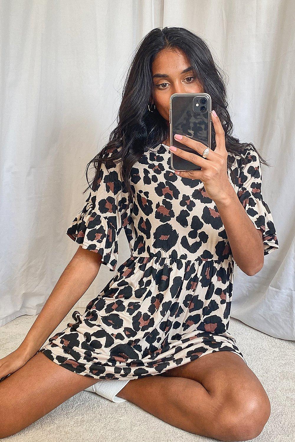 leopard print dress casual