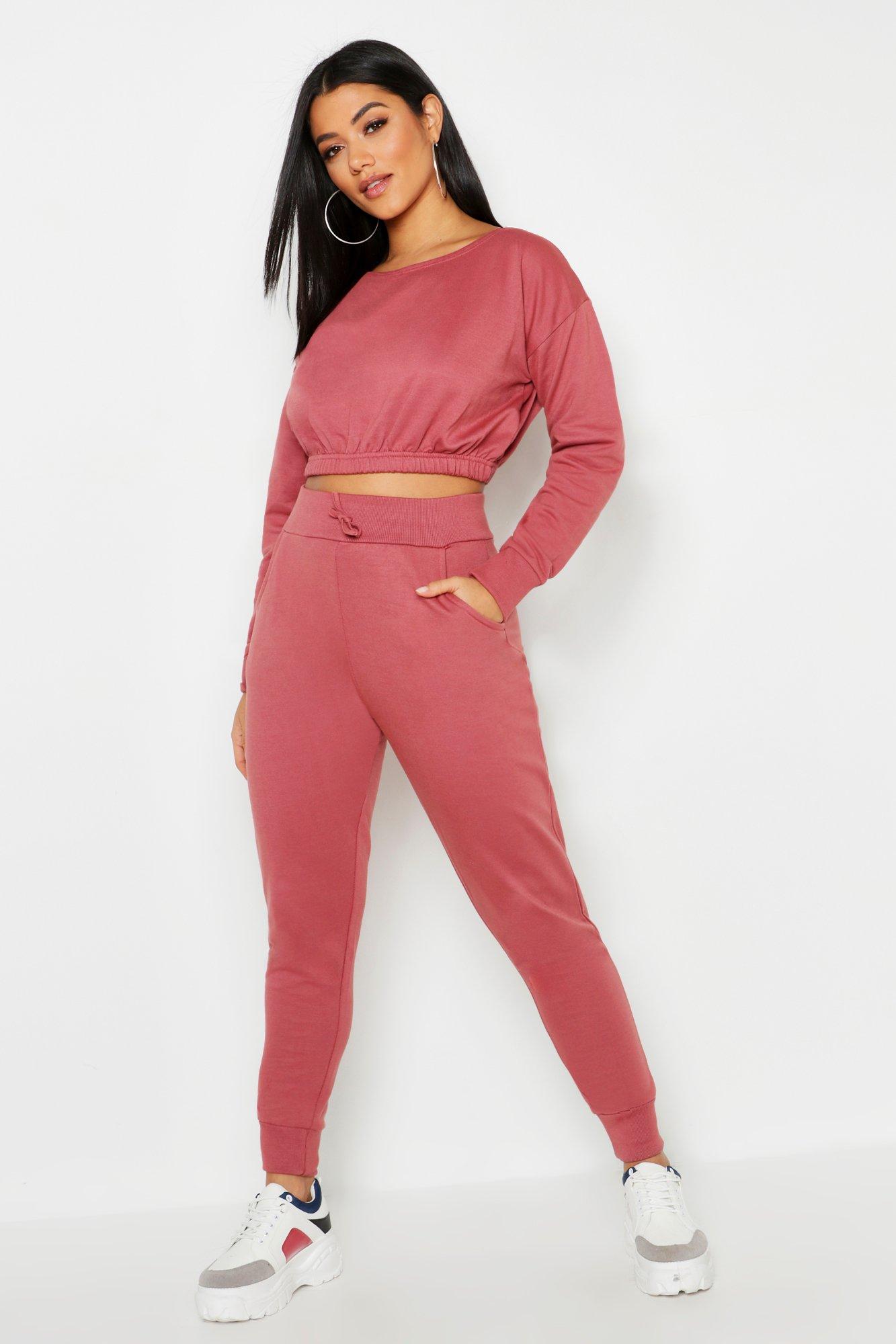 hot pink jogger set