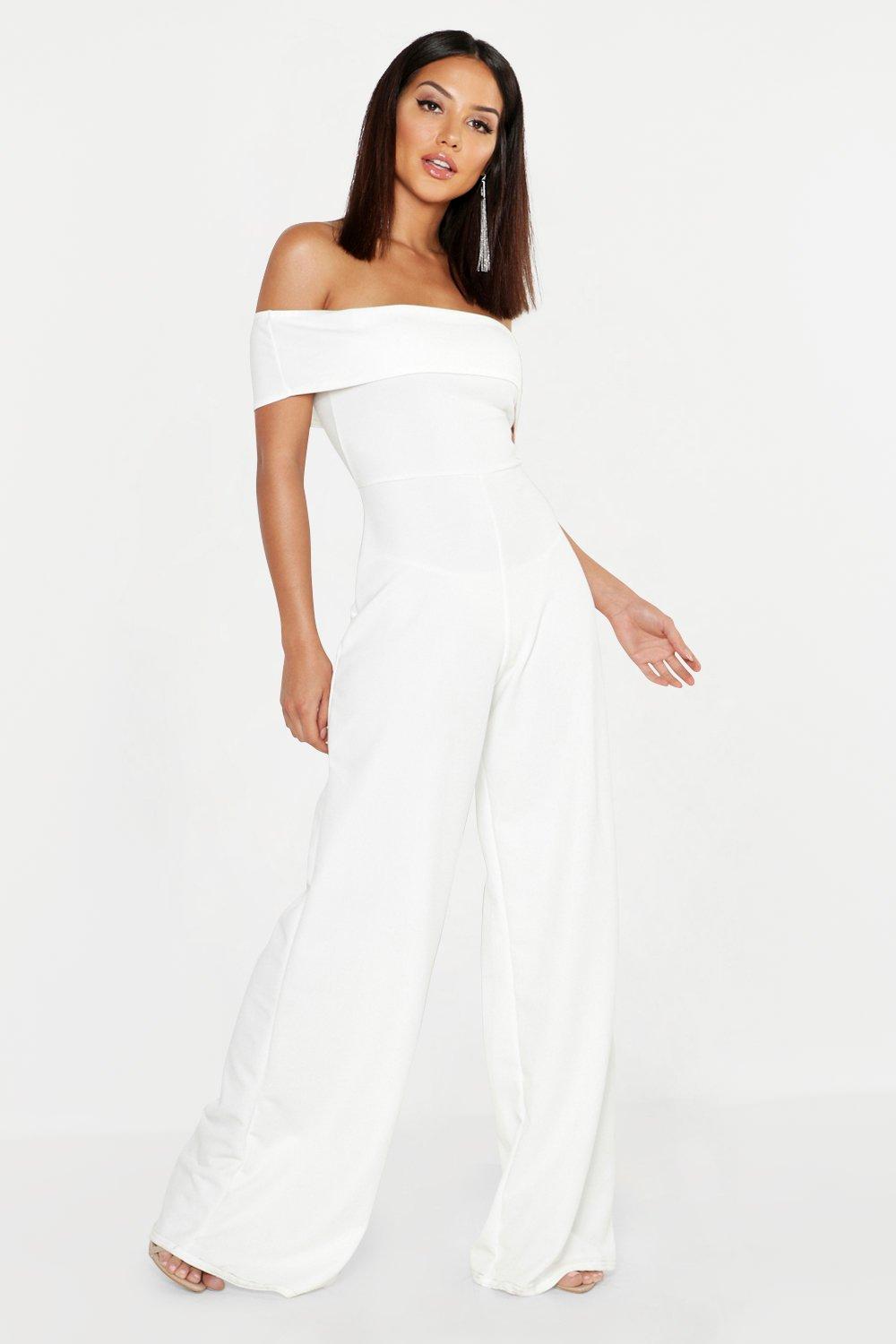 boohoo bardot jumpsuit