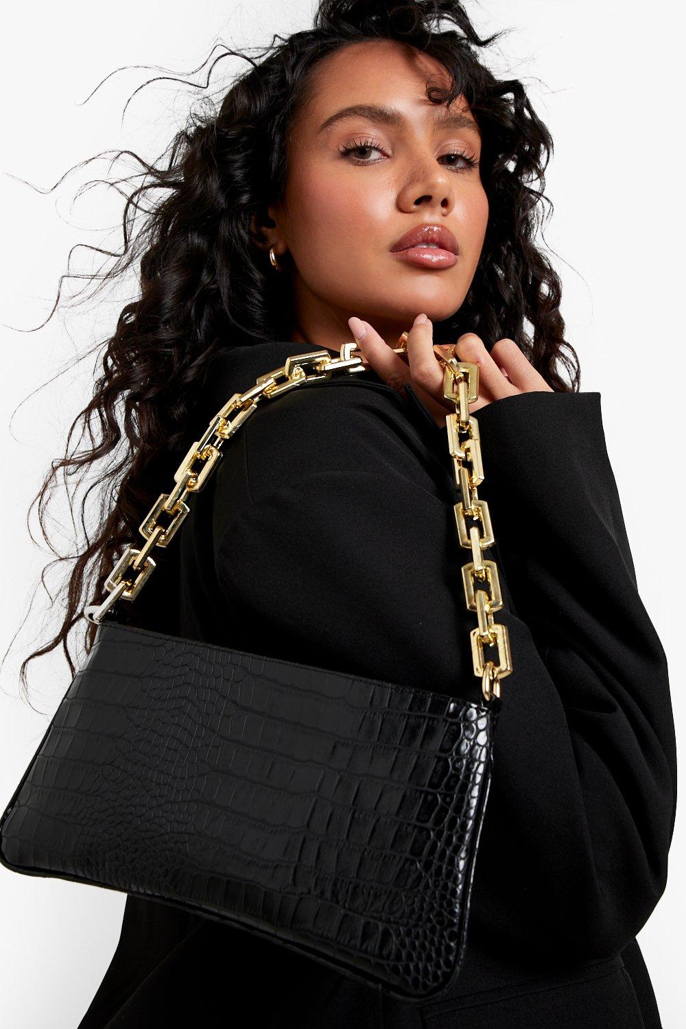 Click to view product details and reviews for Womens Chain Shoulder Bag Black One Size Black.