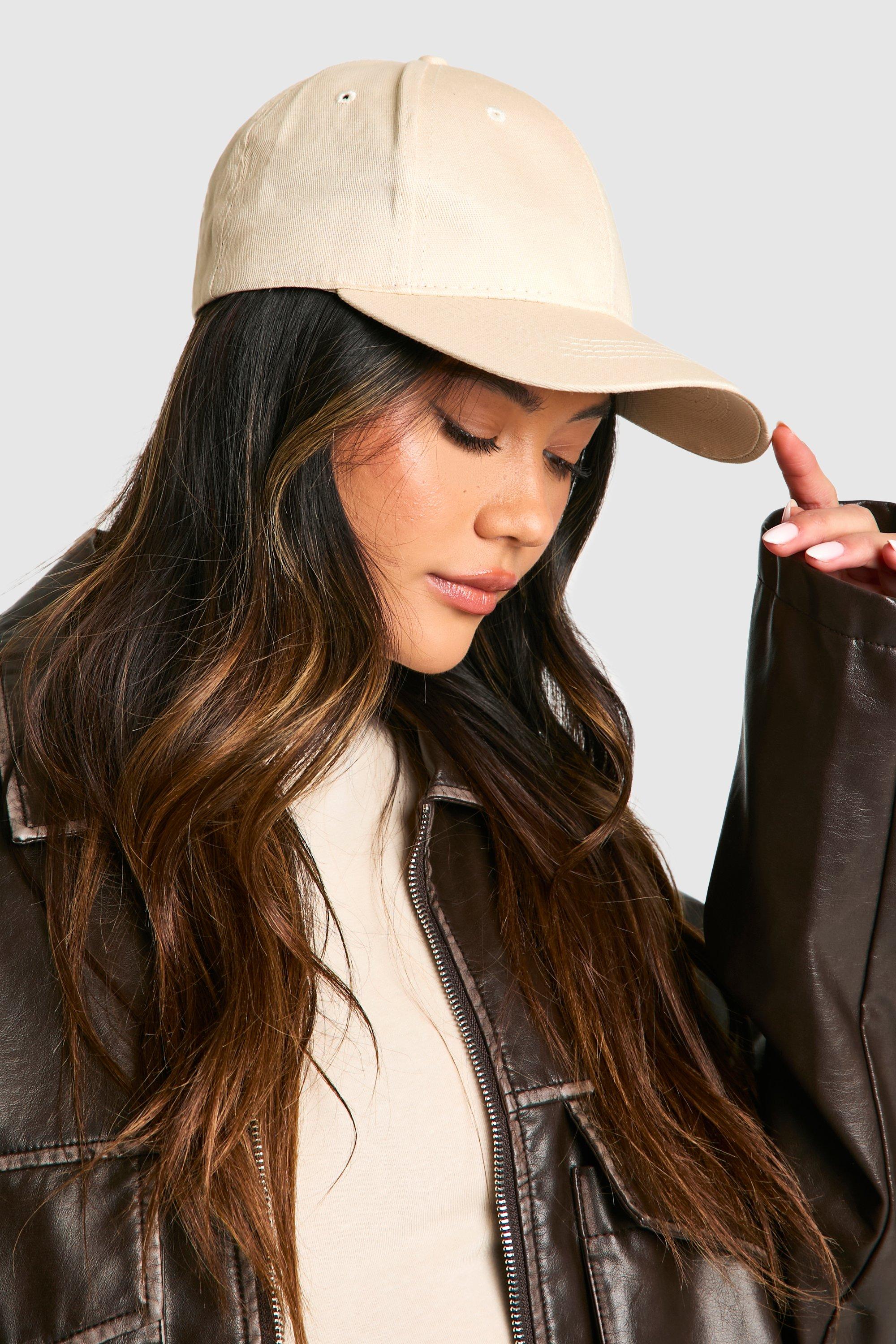 Womens Cream Baseball Cap - White - One Size, White