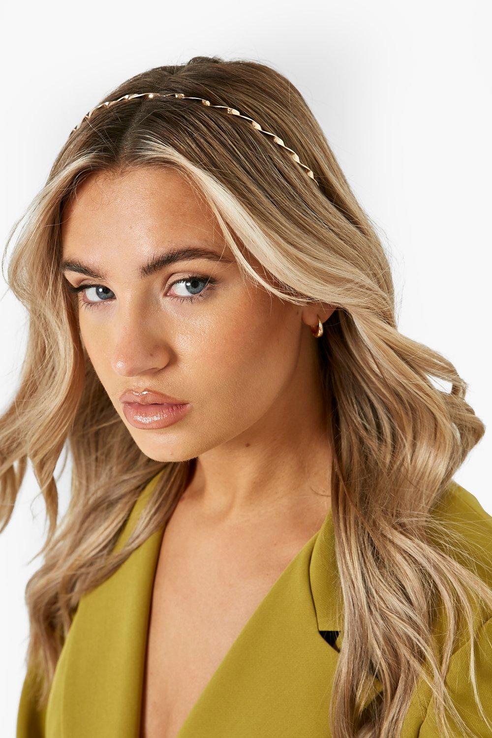 Click to view product details and reviews for Womens Simple Twist Headband Gold One Size Gold.