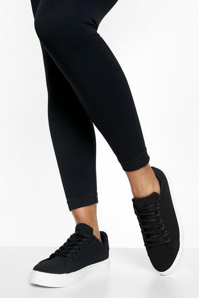 Quilted Lace Up Trainer