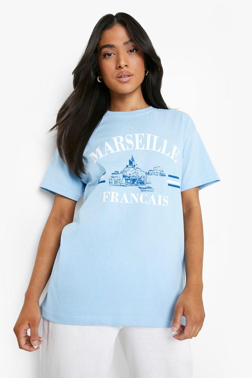 Petite - T-Shirt À Imprimé Marseille - Bleu - M, Bleu