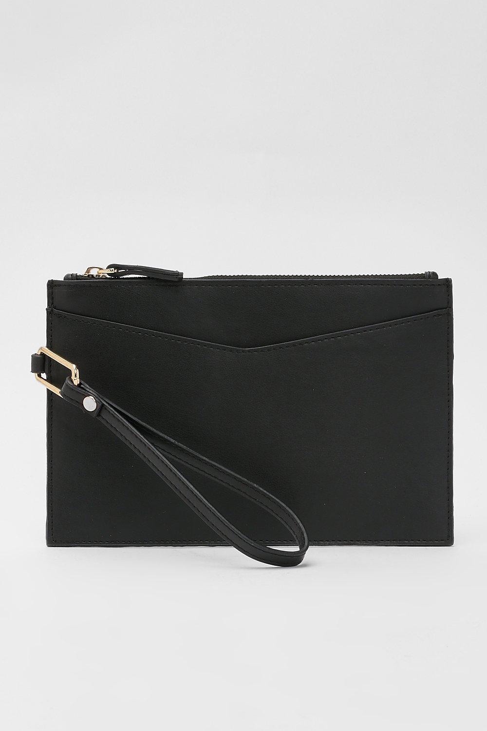 Click to view product details and reviews for Womens Basic Pouch Clutch Bag Black One Size Black.