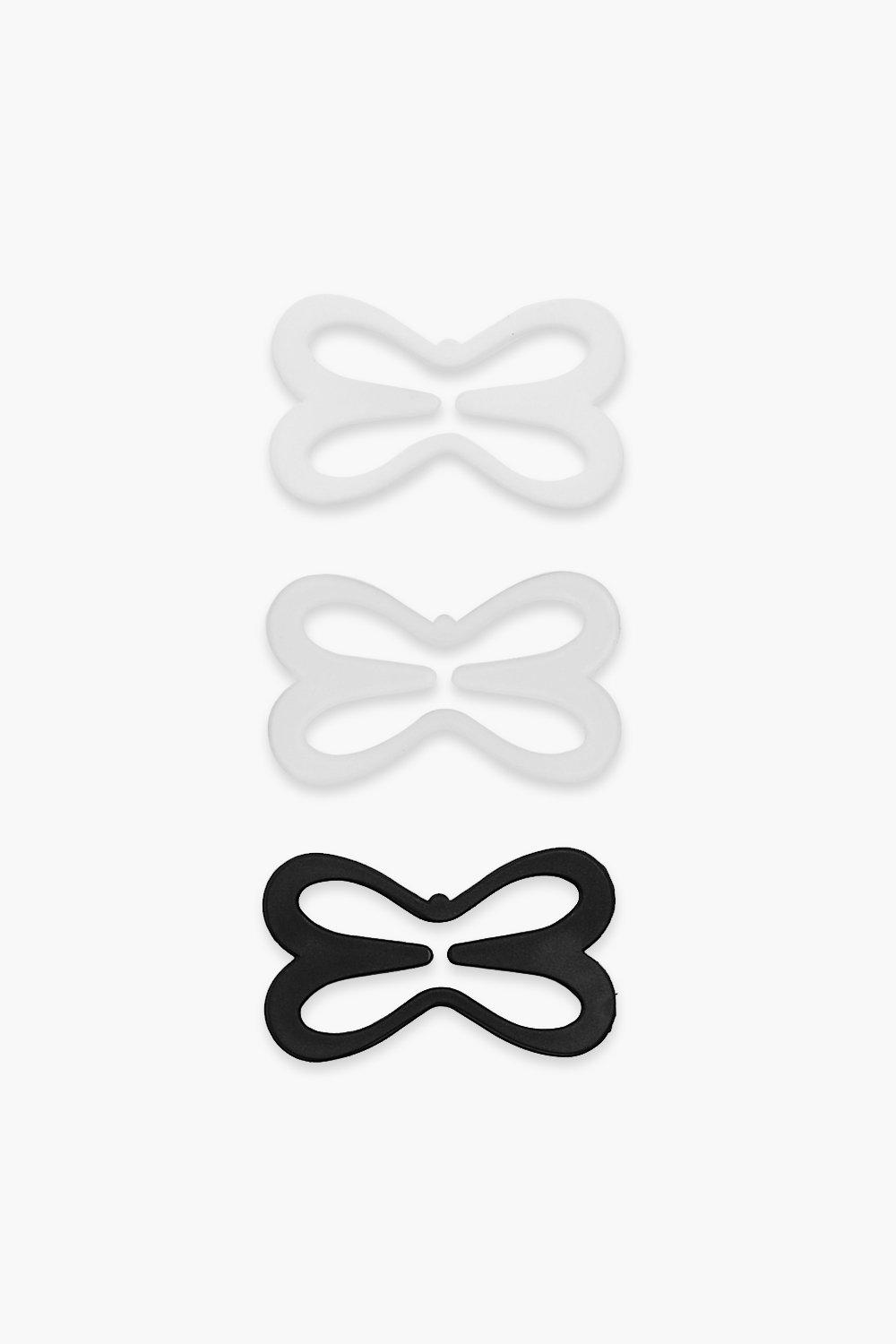 Womens Racer Back Bra Clips - Black - One Size, Black