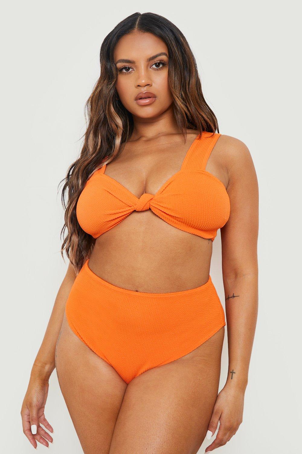 Plus Essentials Crop Bikini Top