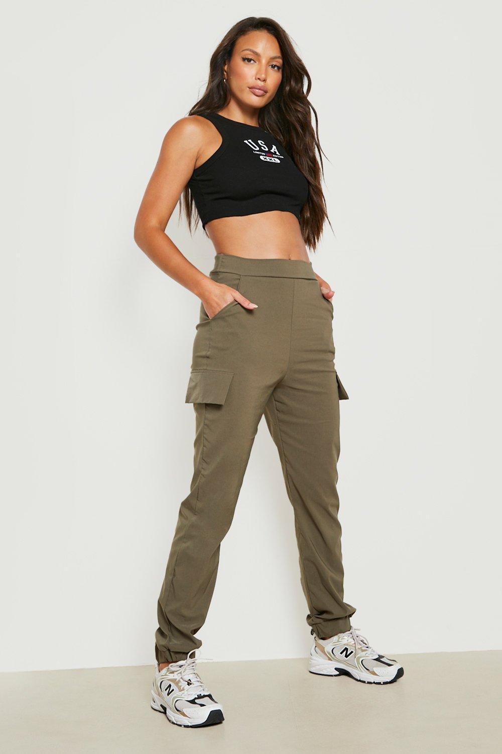 Boohoo Tall Cargo Broek, Khaki