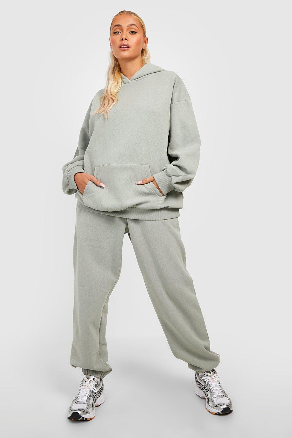 womens basic oversized jogger - green - s, green