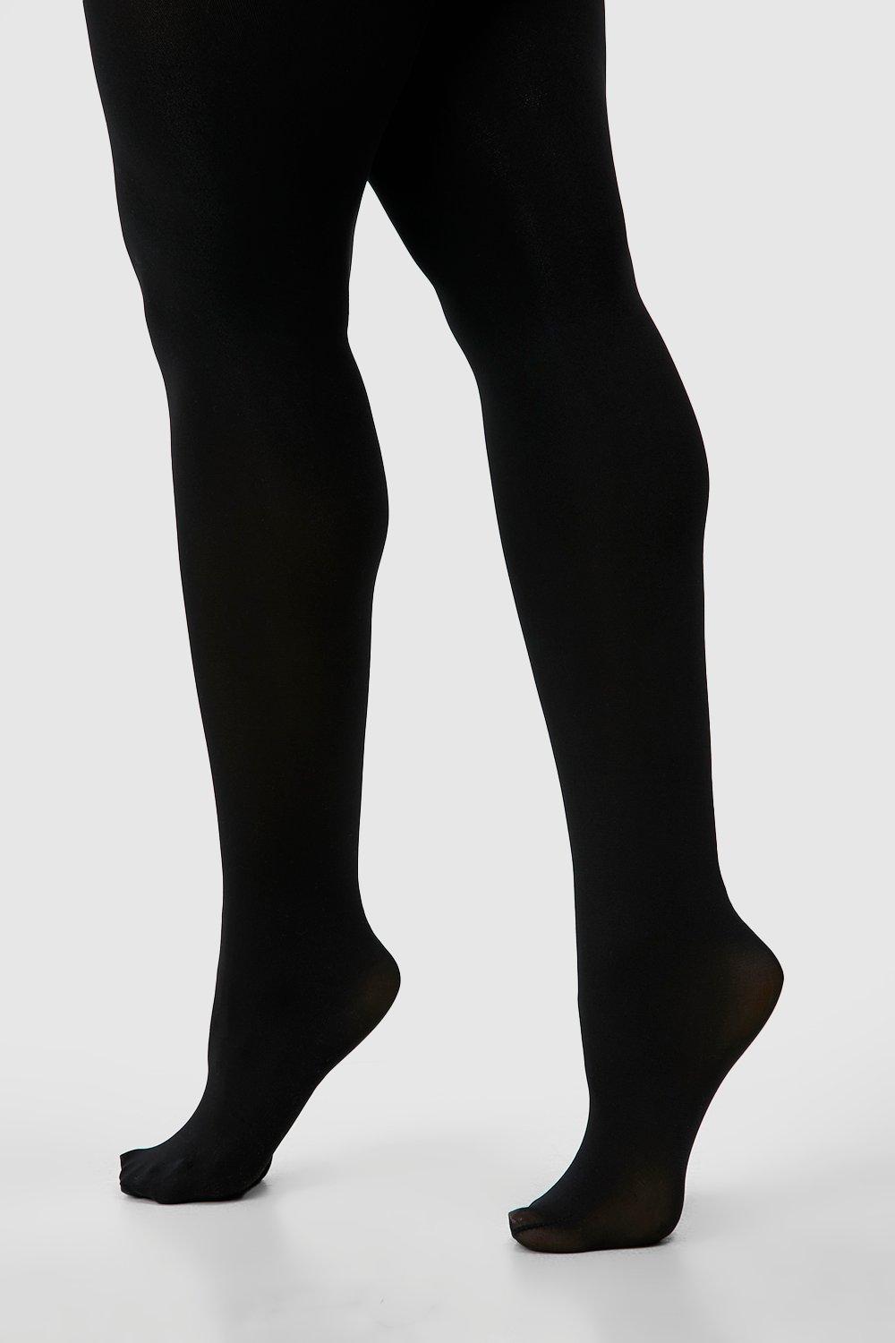 Womens Plus Shaper Black 100 Denier Tights - 16/18, Black