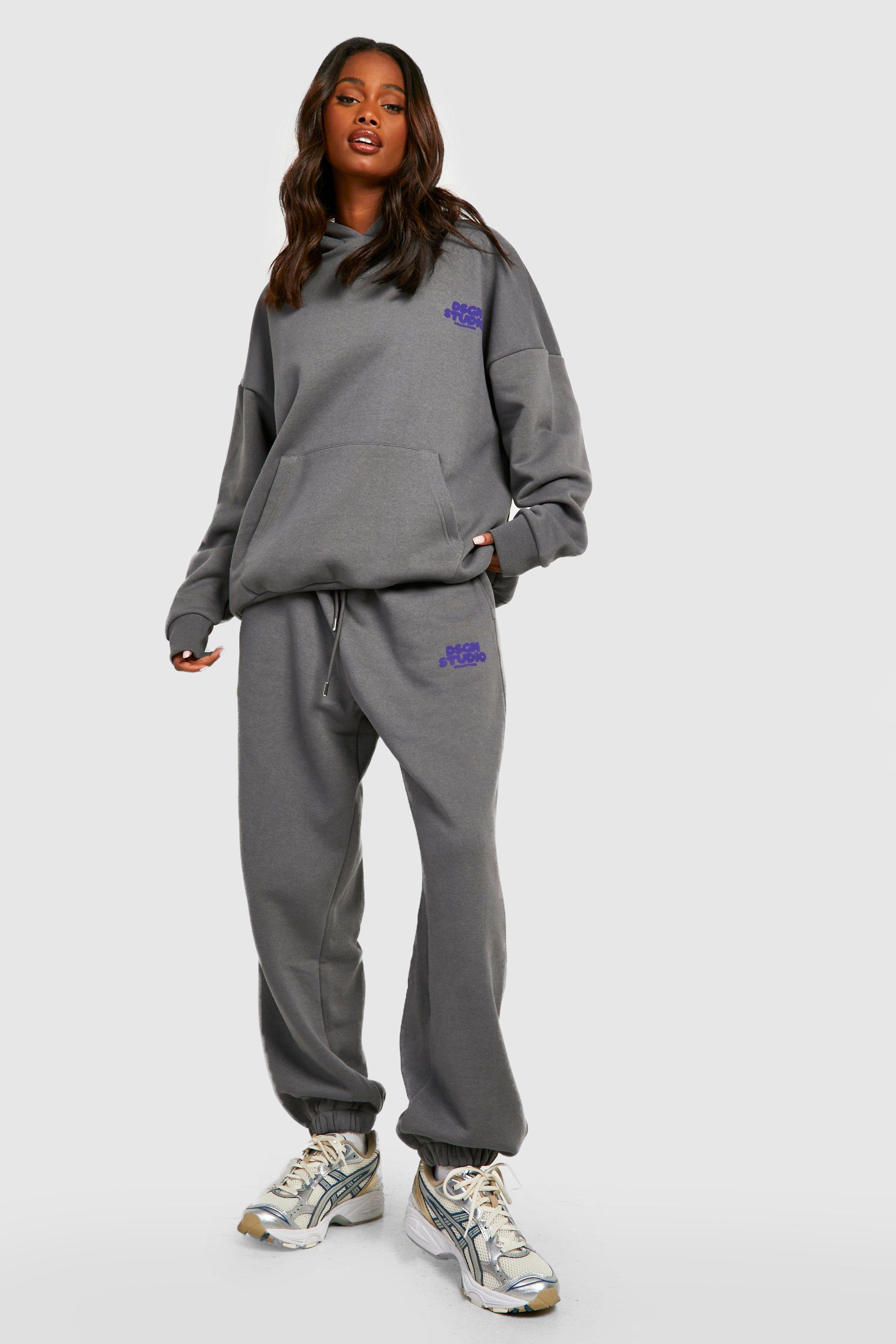 Womens Dsgn Studio Bubble Print Hooded Tracksuit - Grey - S, Grey