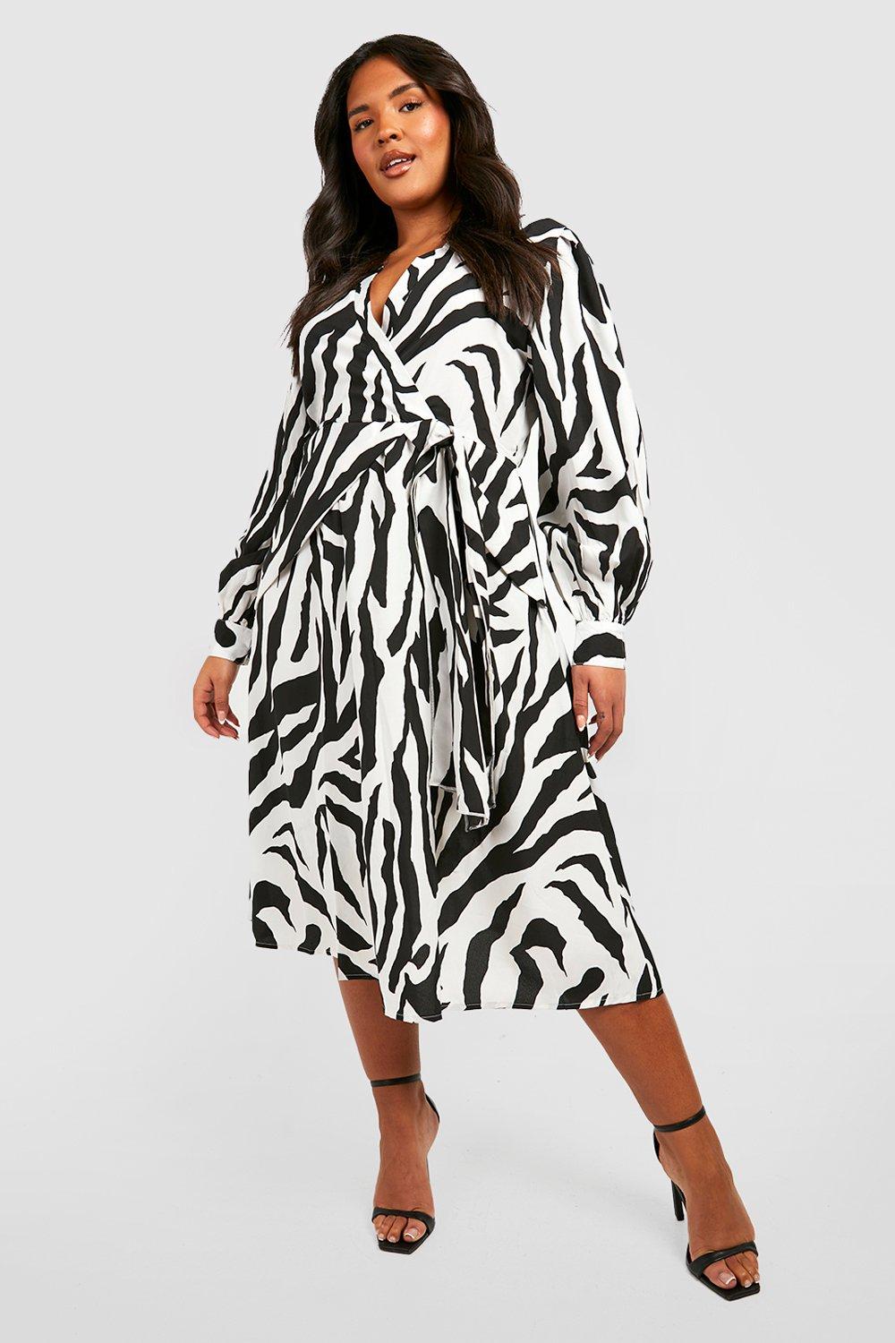 womens the plus printed midi skater dress - black - 18, black