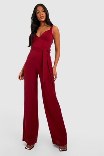 Corset Jumpsuits Boohoo Uk