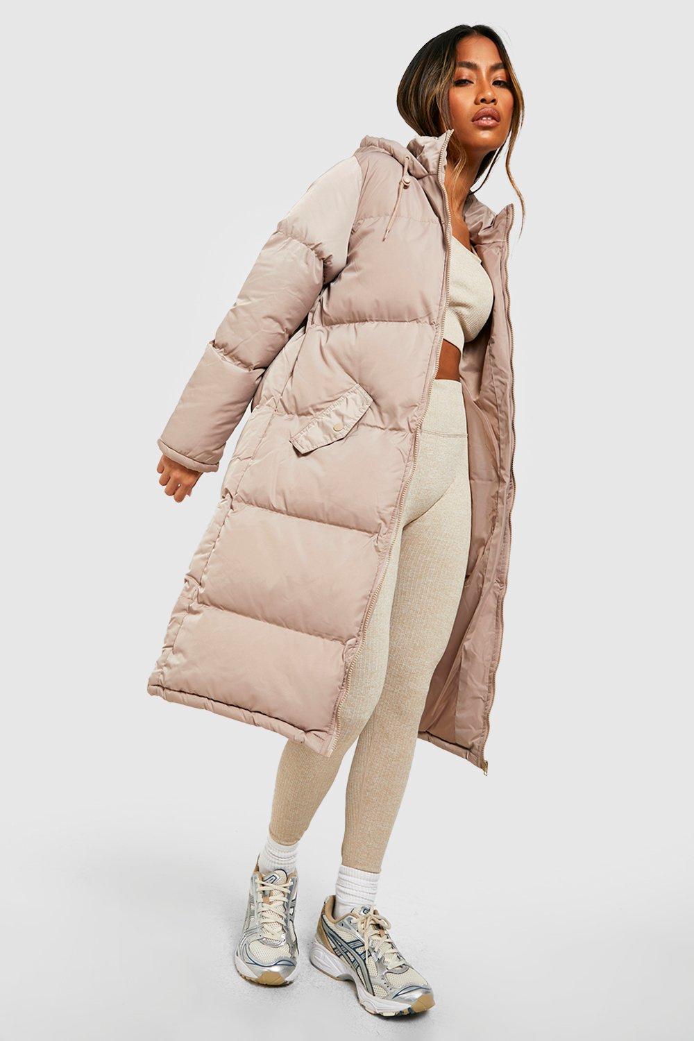 Image of Piumino lungo, Beige