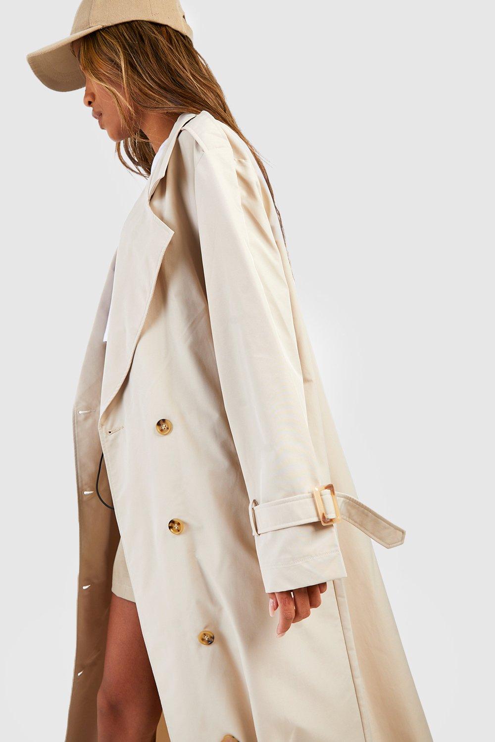 Image of Cappotto Trench oversize longuette, Beige