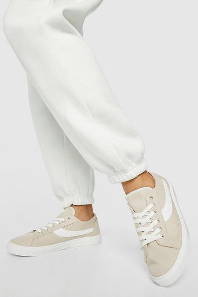 Panelled Low Top Trainer