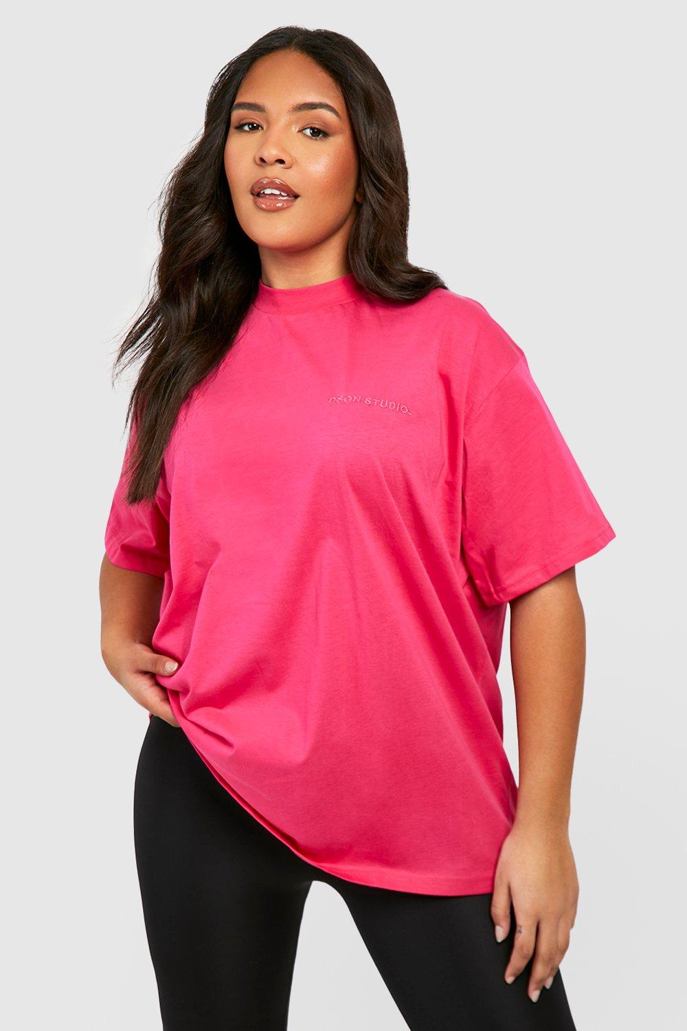 Image of T-shirt Plus Size oversize Dsgn Studio, Pink