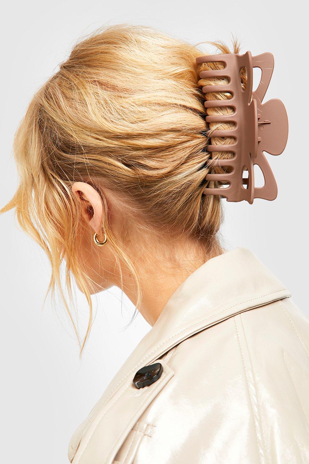 Click to view product details and reviews for Womens Large Chocolate Hair Claw Clip Brown One Size Brown.