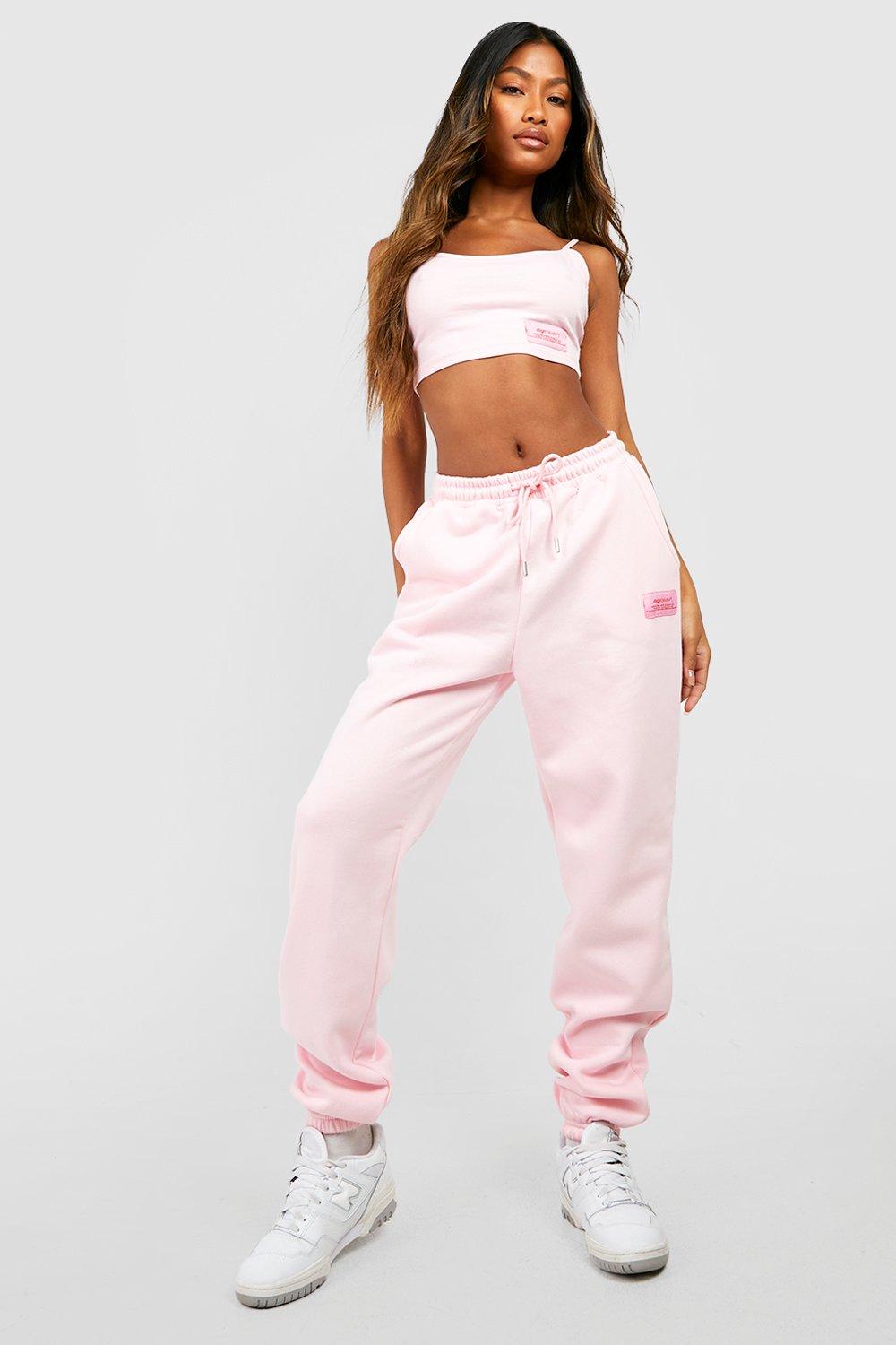 Ensemble Avec Crop Top Et Jogging - Rose - 36, Rose