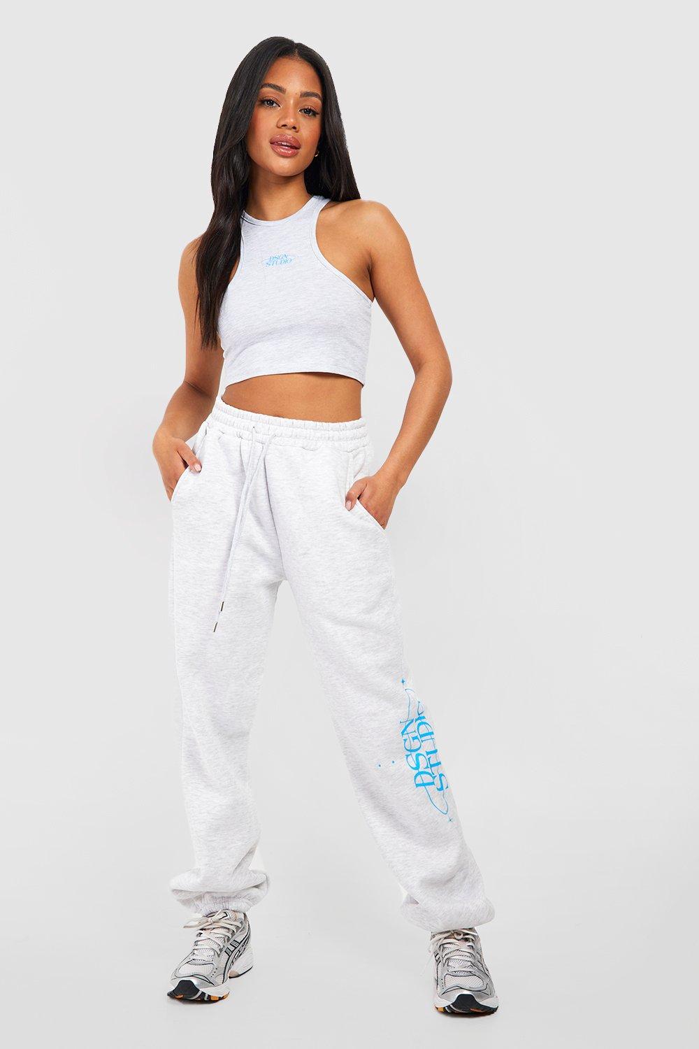 Ensemble Avec Crop Top Et Jogging - Gris - S, Gris