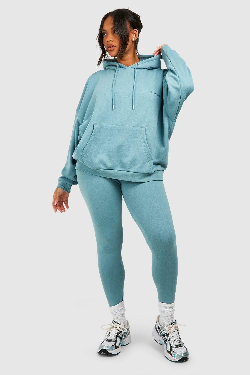 Womens Plus Hoodie And Legging Set - Blue - 20, Blue