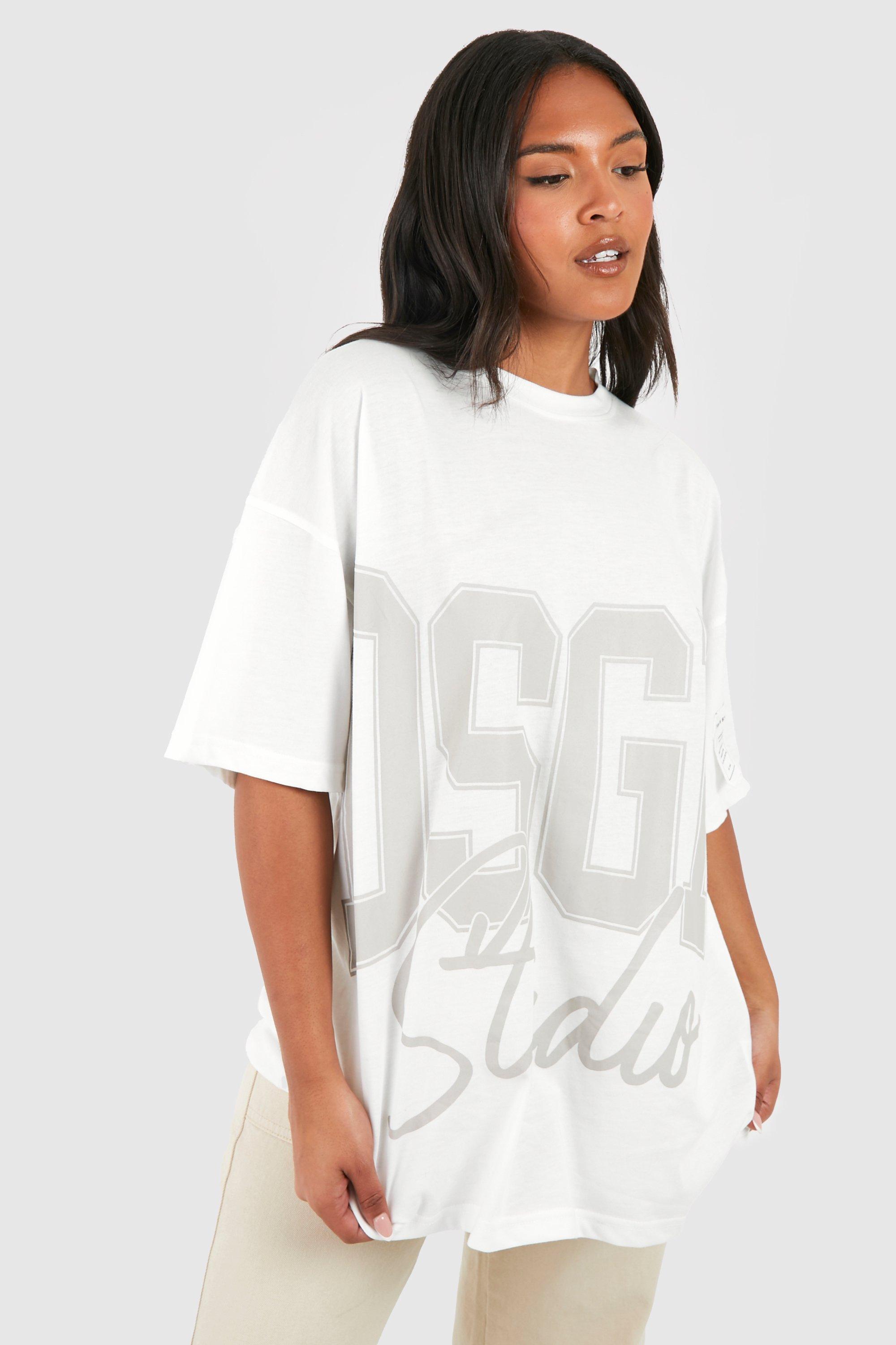 Image of T-shirt Plus Size oversize Dsgn, Cream