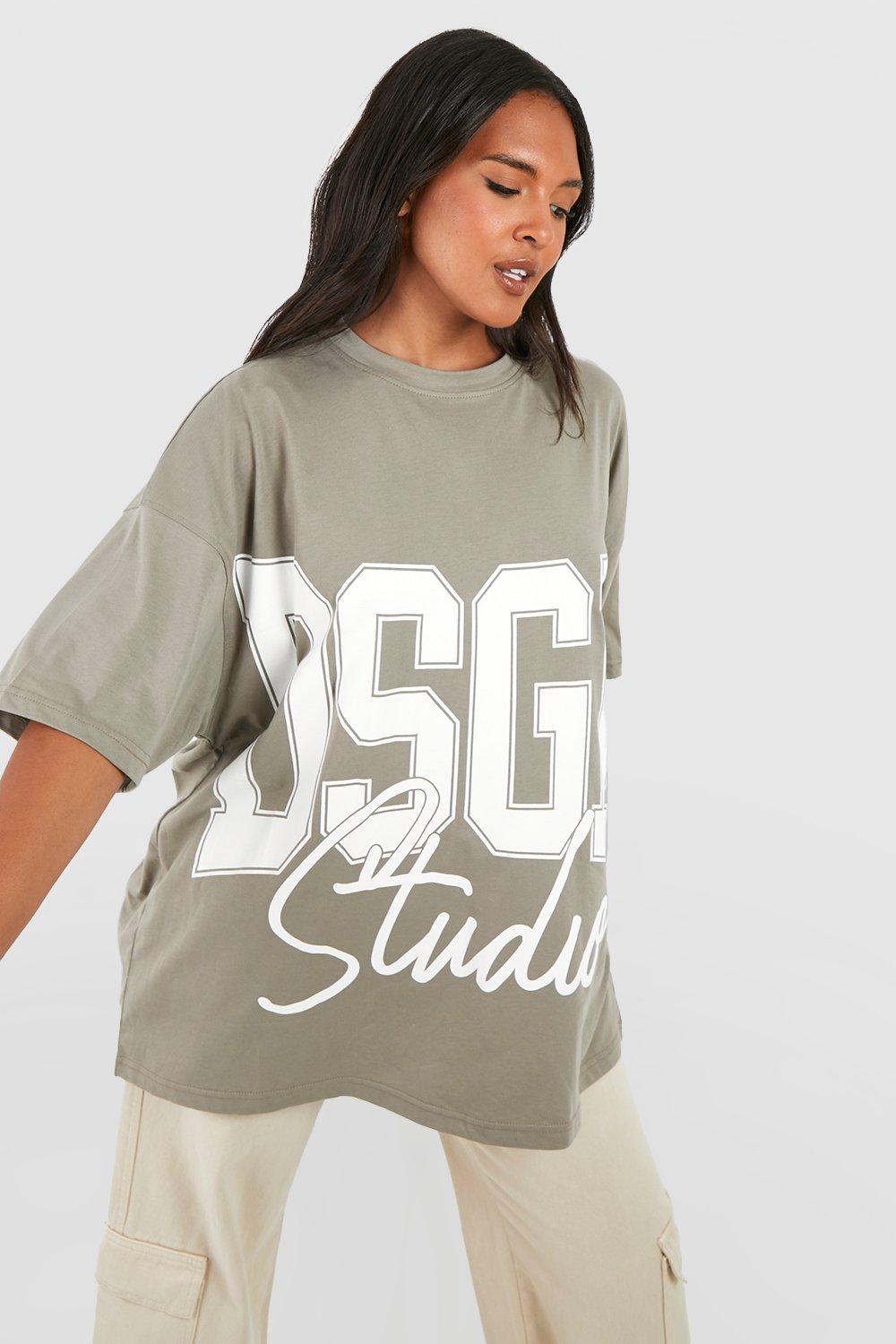 Image of T-shirt Plus Size oversize Dsgn, Verde