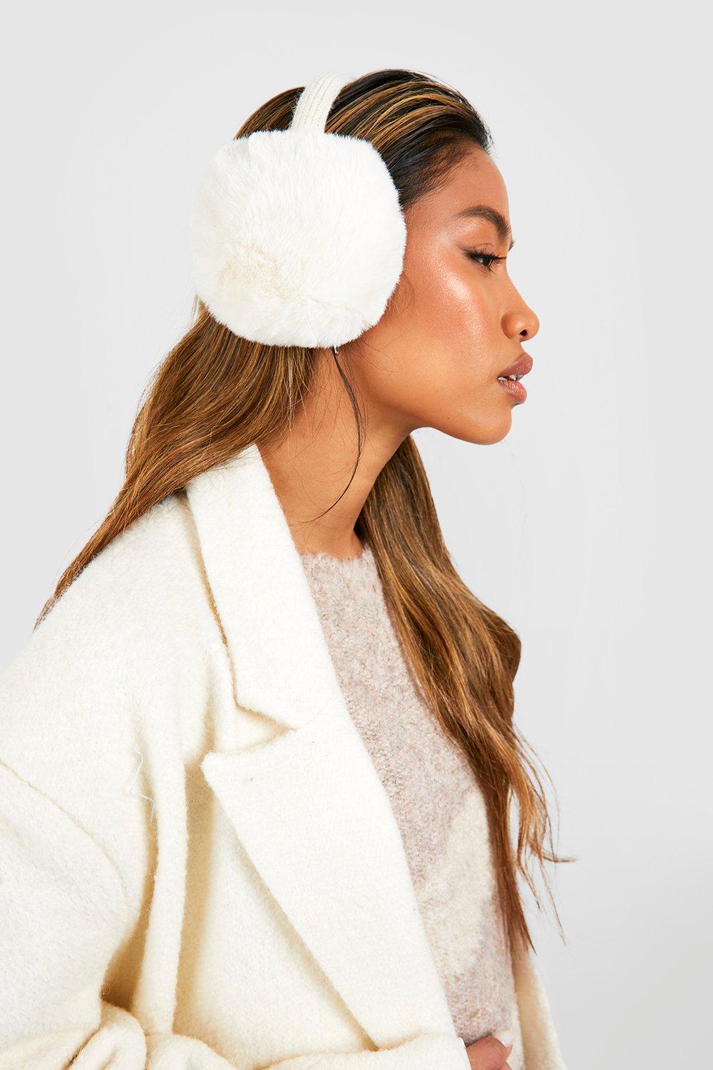 Click to view product details and reviews for Womens Fluffy Ear Muff White One Size White.