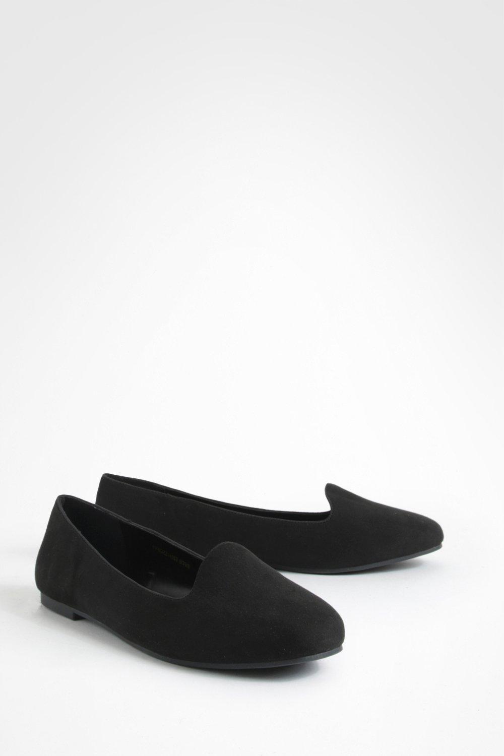 Image of Ballerine basse Basic a calzata ampia, Nero