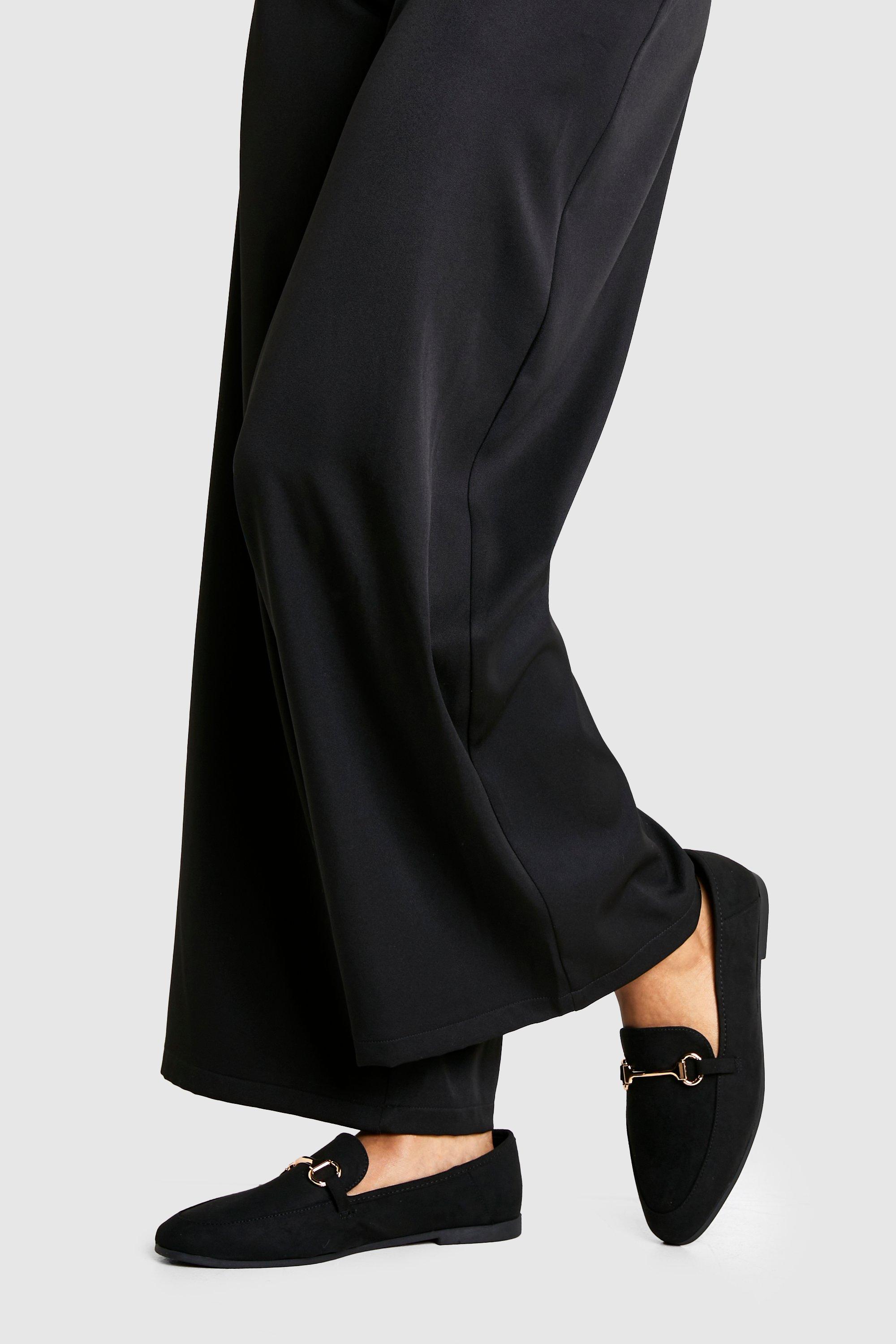 Boohoo Loafers Met Ronde Neus En Staafje, Black