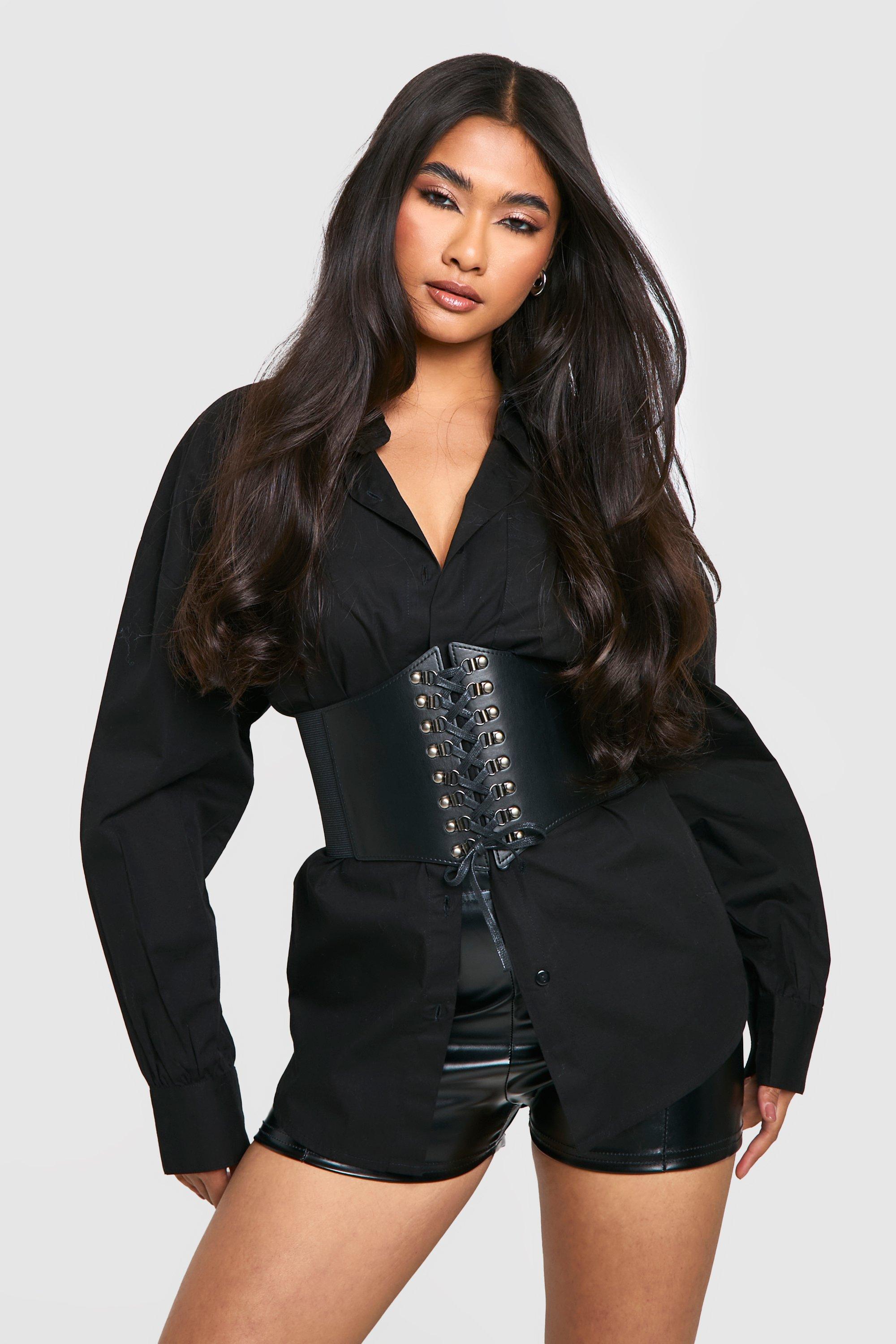Image of Cintura da corsetto di Halloween con laccetti, Nero