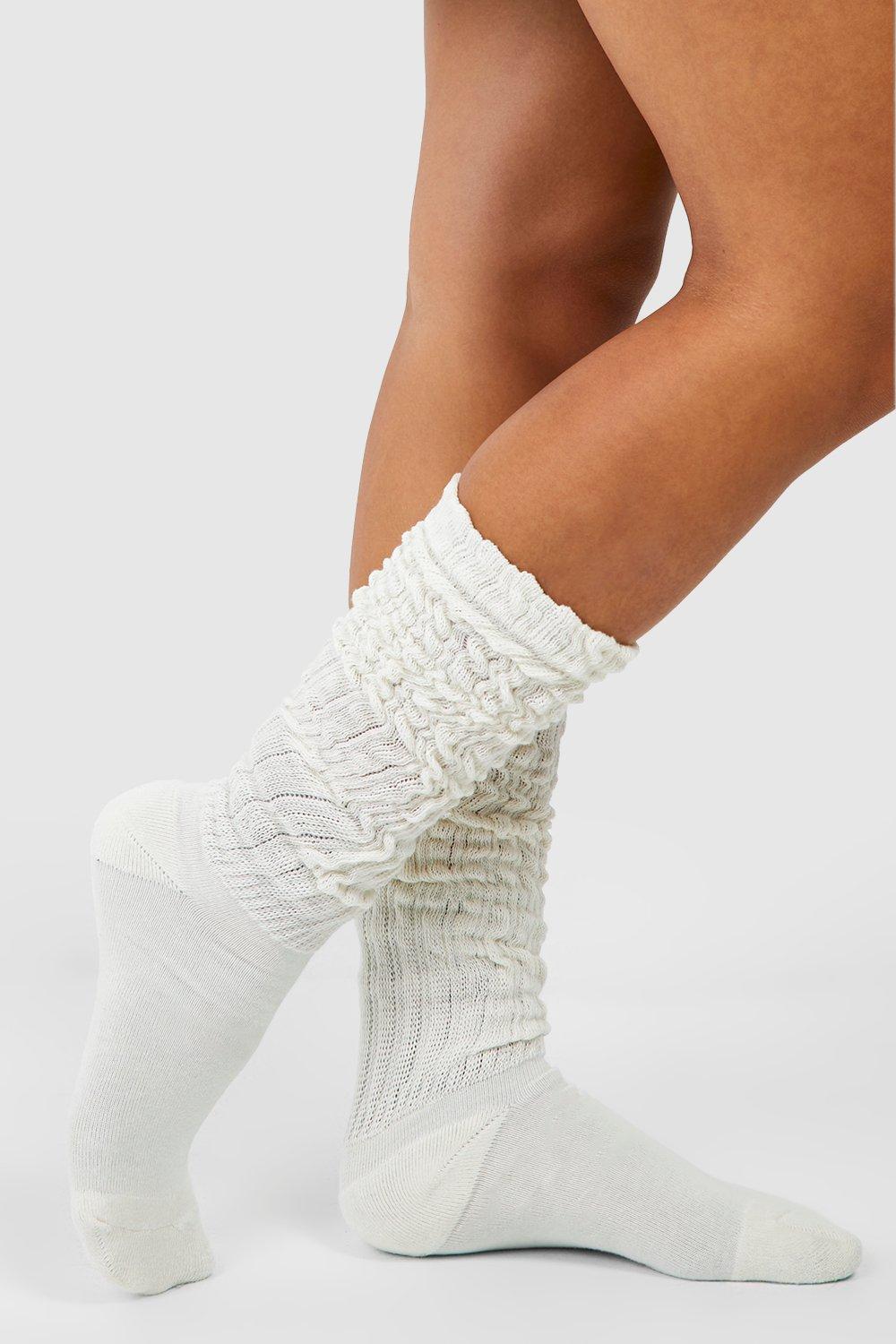 Image of Calzini morbidi in maglia singola, Cream