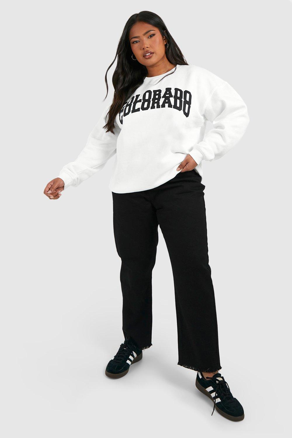 Womens Plus Cropped Mom Jeans - Black - 20, Black