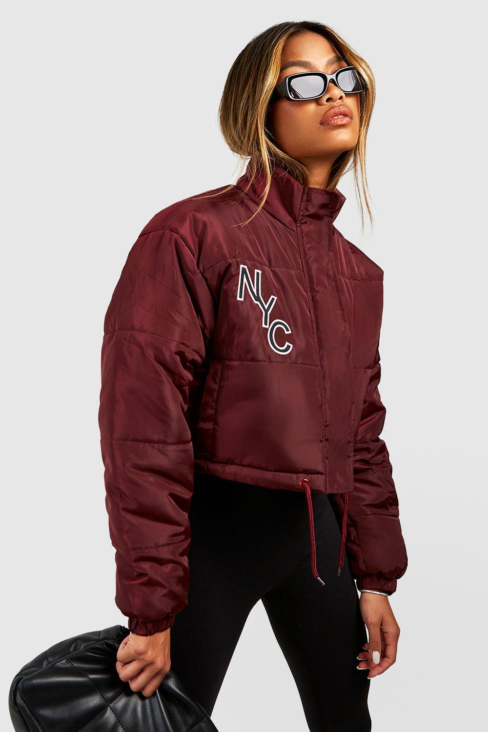 Womens Nyc Puffer Jacket - Red - 10, Red