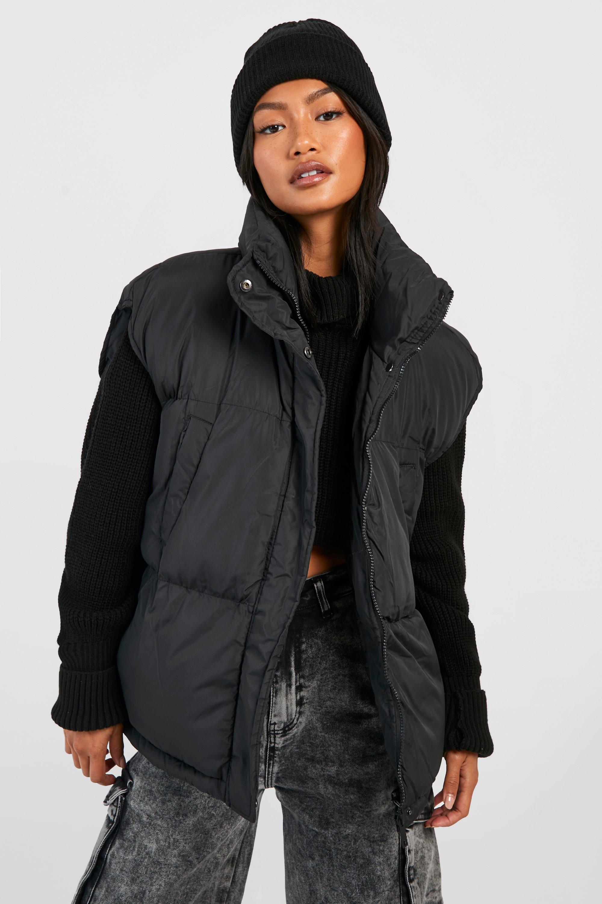 Boohoo Oversized Bodywarmer, Black