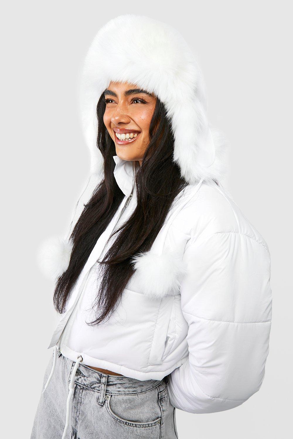 Click to view product details and reviews for Womens Cream Faux Fur Ski Hat White One Size White.