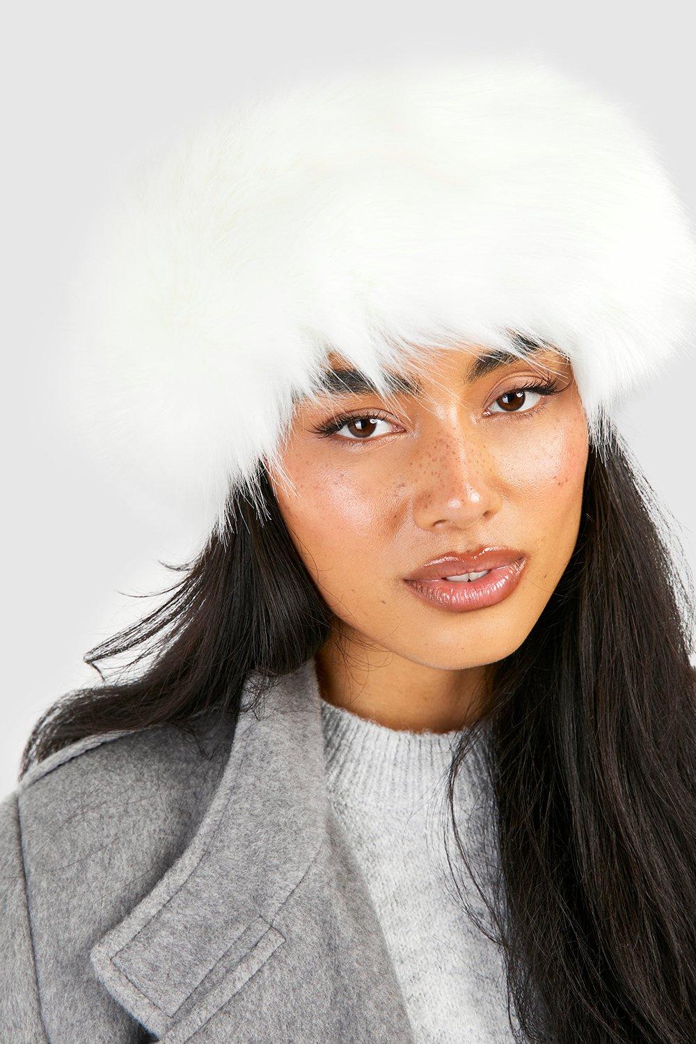 Click to view product details and reviews for Womens Cream Faux Fur Headband White One Size White.