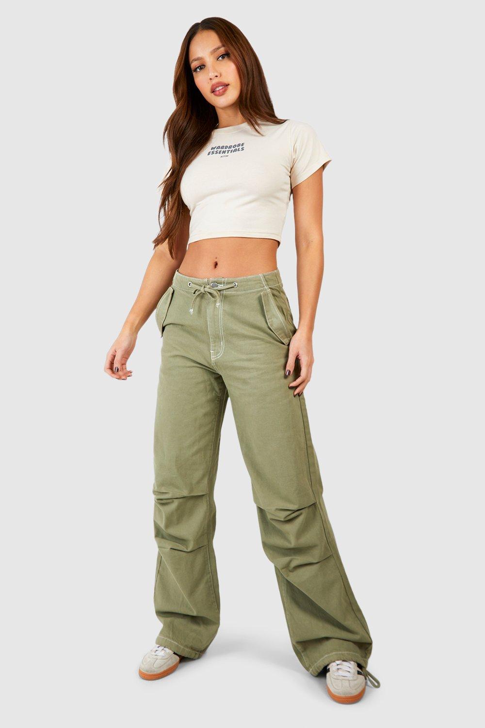 Image of Jeans Tall stile Cargo, Verde