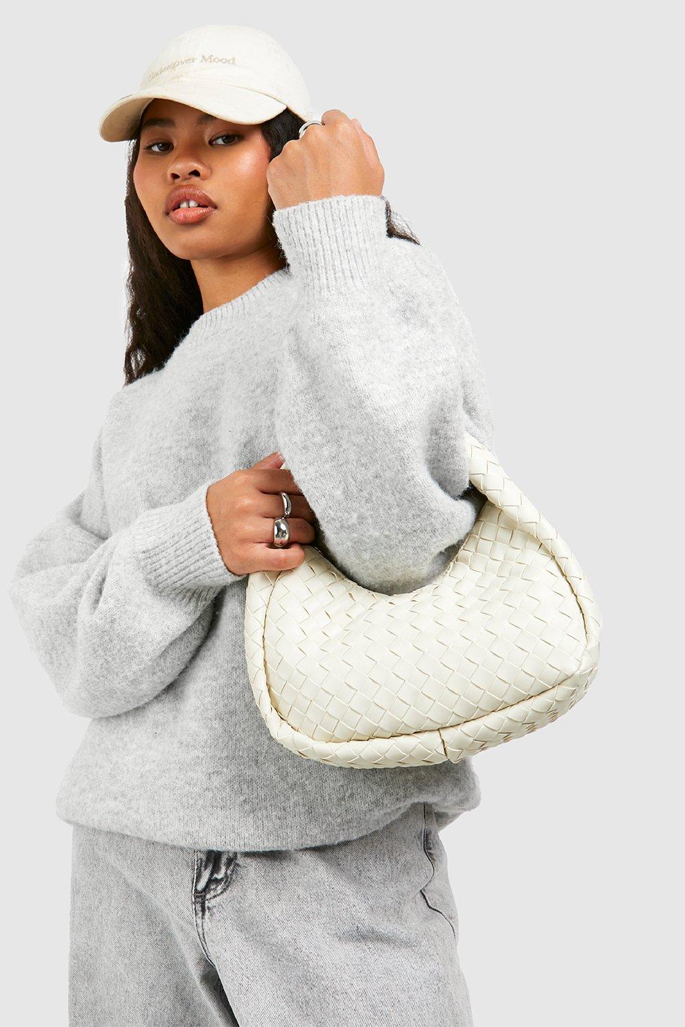 Click to view product details and reviews for Womens Woven Grab Bag White One Size White.