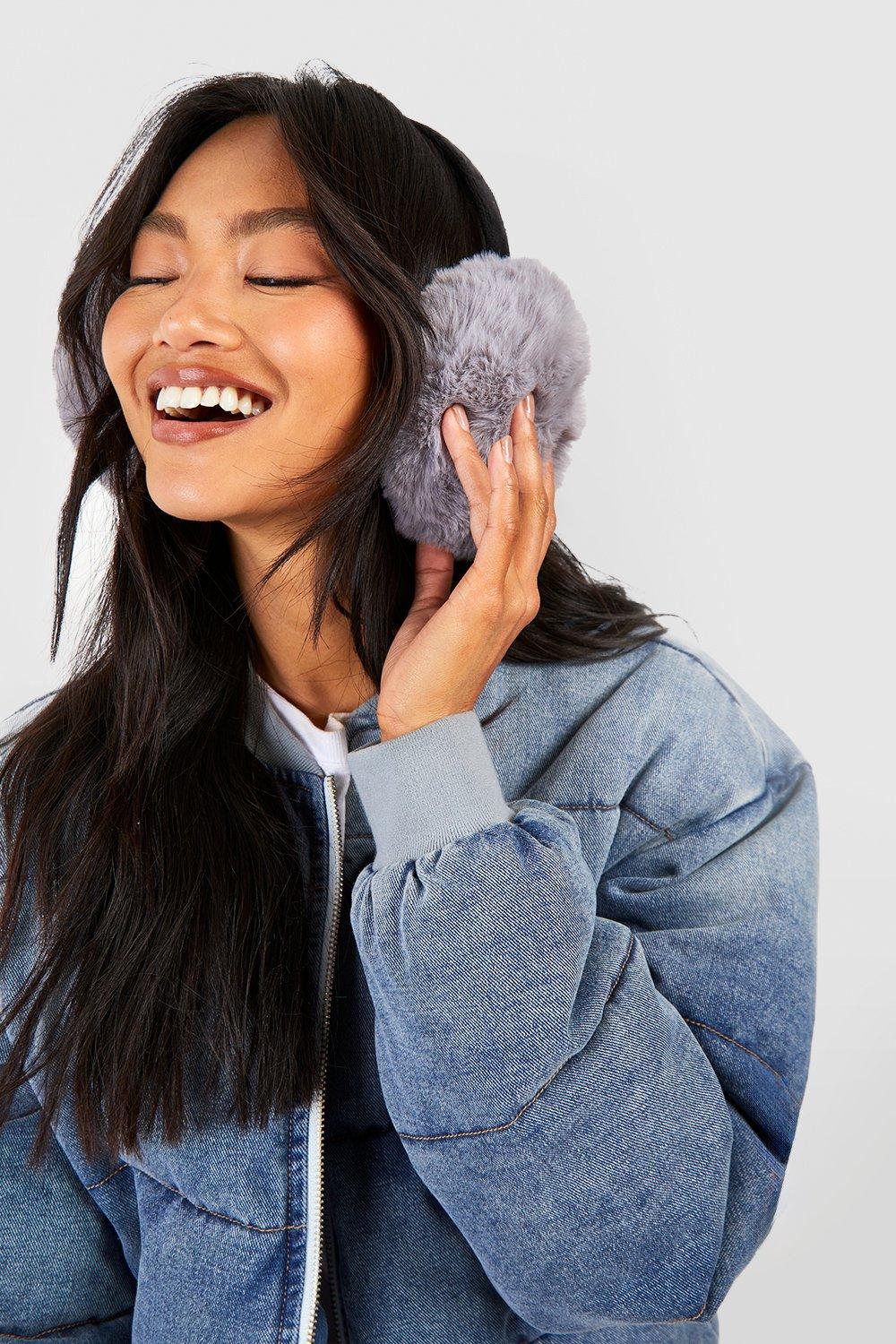 Click to view product details and reviews for Womens Faux Fur Fluffy Earmuffs Grey One Size Grey.