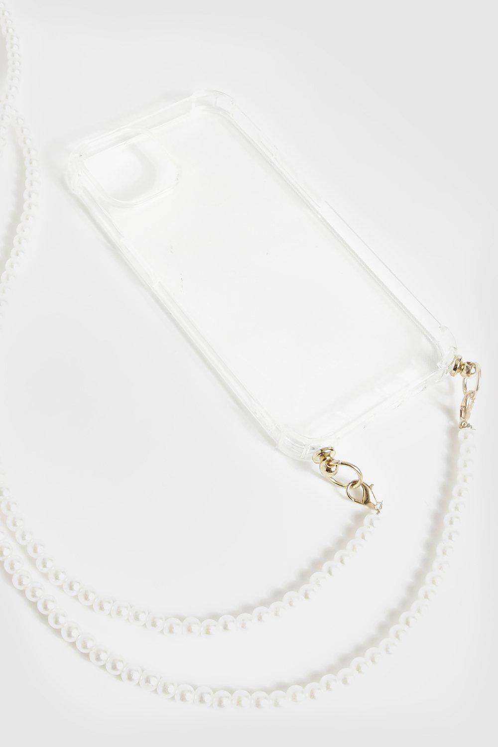 Womens Phone Case And Chain - White - Iphone 11, White