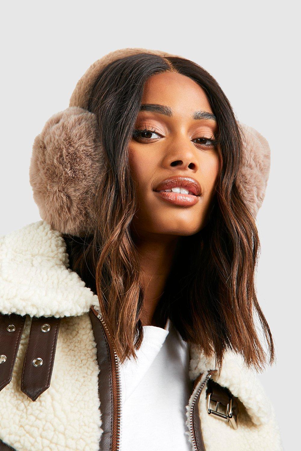 Click to view product details and reviews for Womens Faux Fur Fluffy Earmuff Brown One Size Brown.