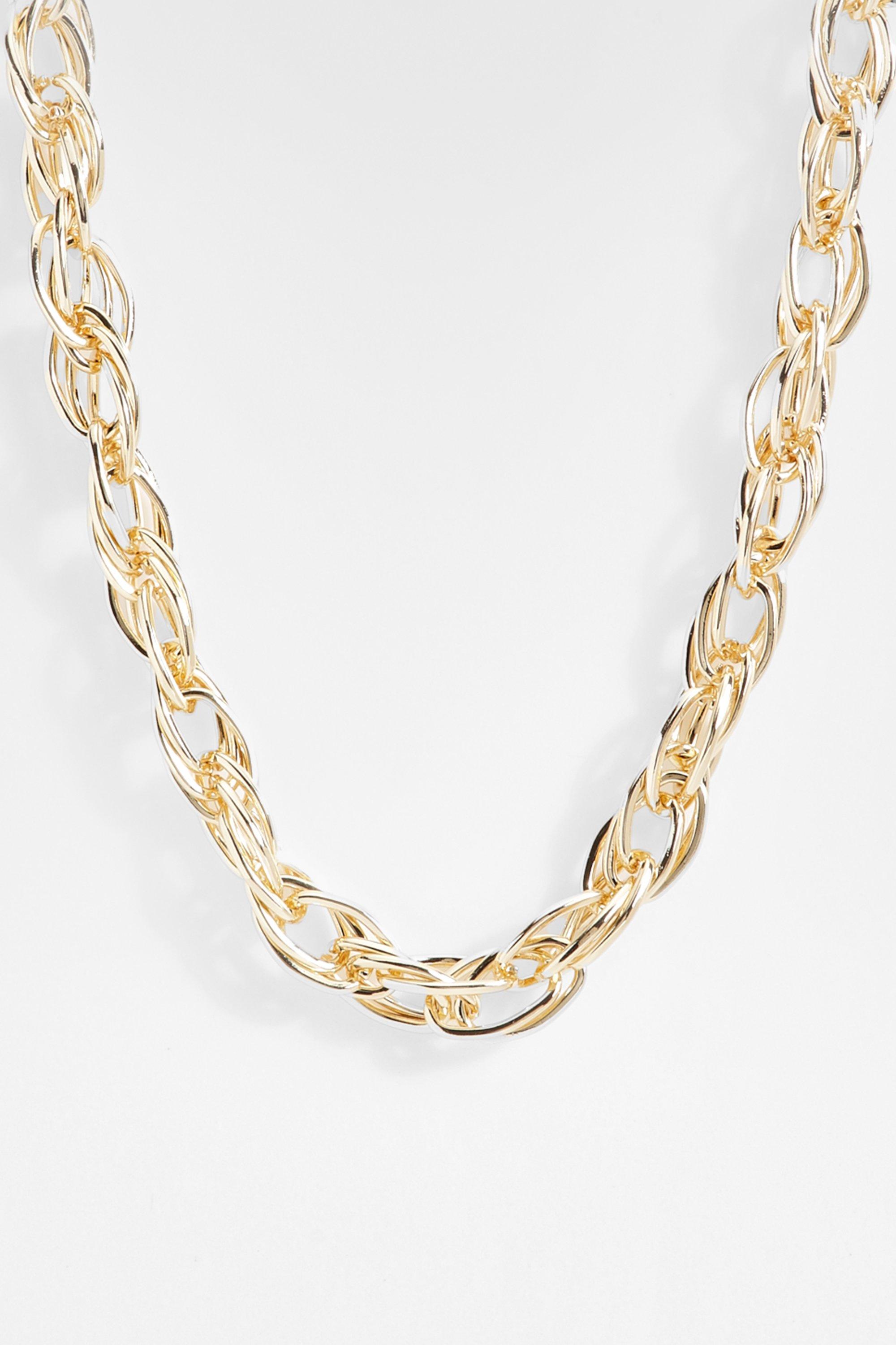 Womens Link Chain Necklace - Gold - One Size, Gold