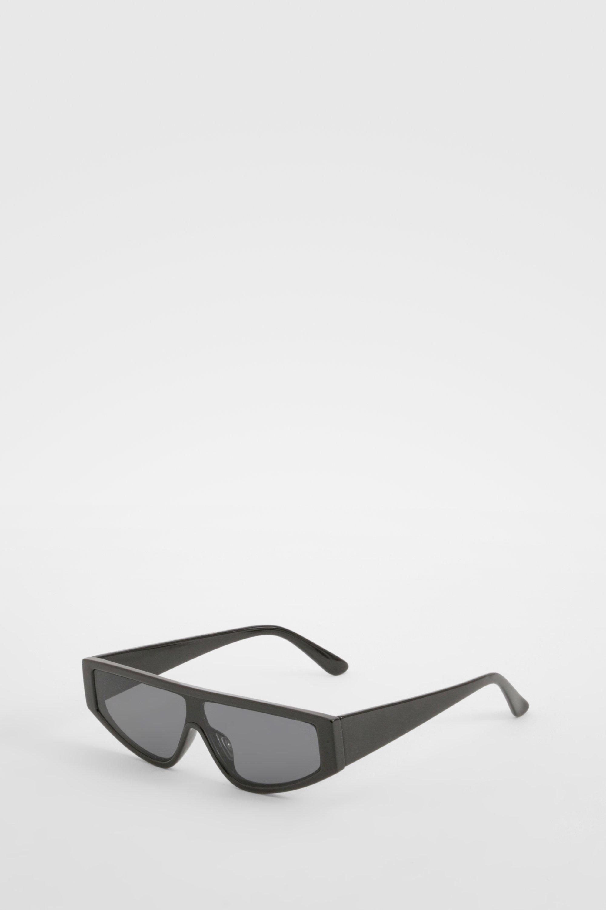 Image of Black Angled Sunglasses, Nero