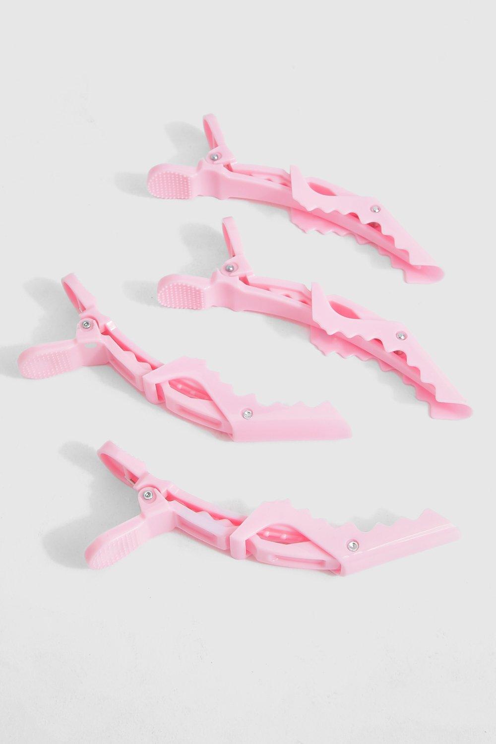 Click to view product details and reviews for Womens 4 Pack Hair Styling Clips Pink One Size Pink.