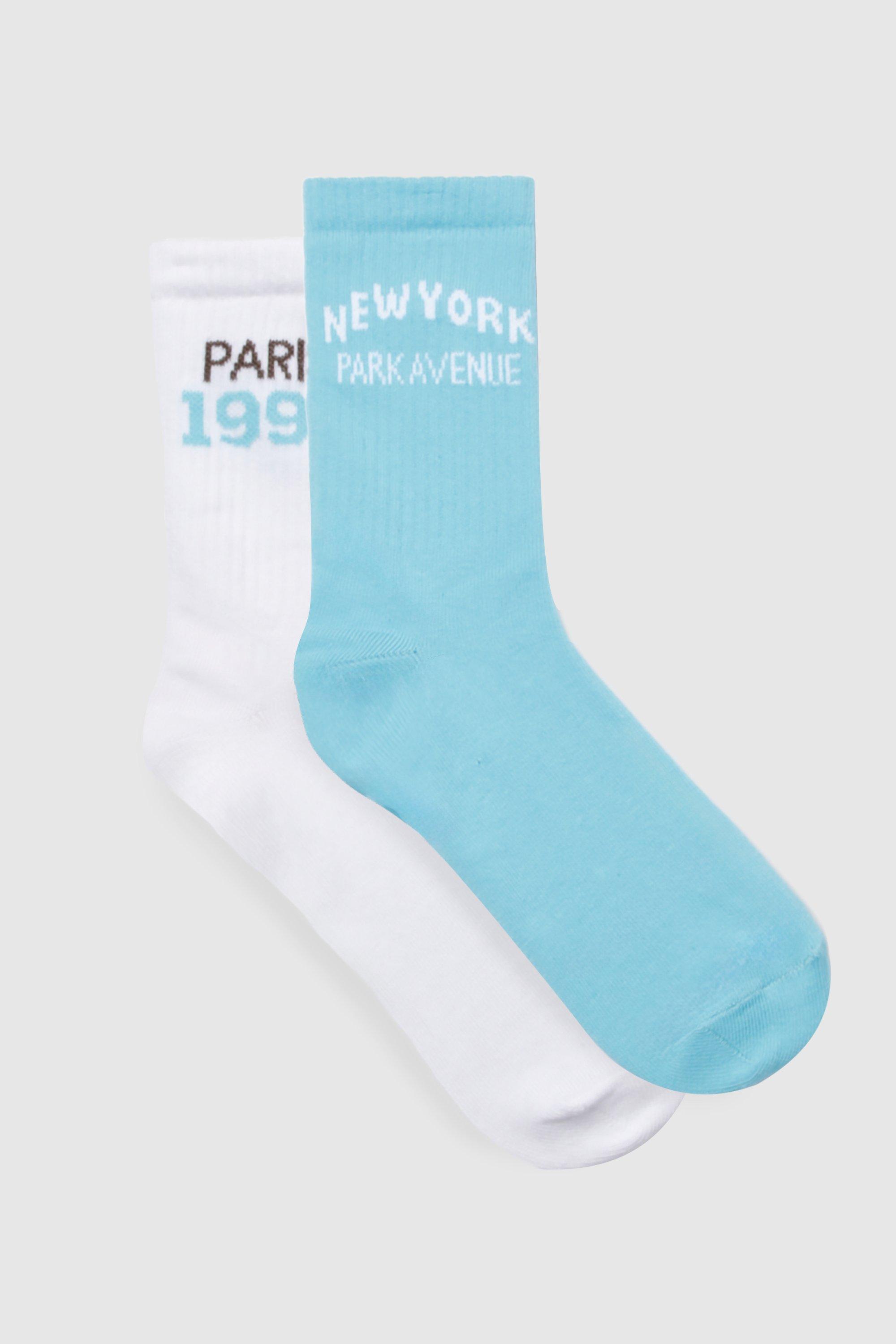 Image of 2 Pack City Sports Socks, Azzurro