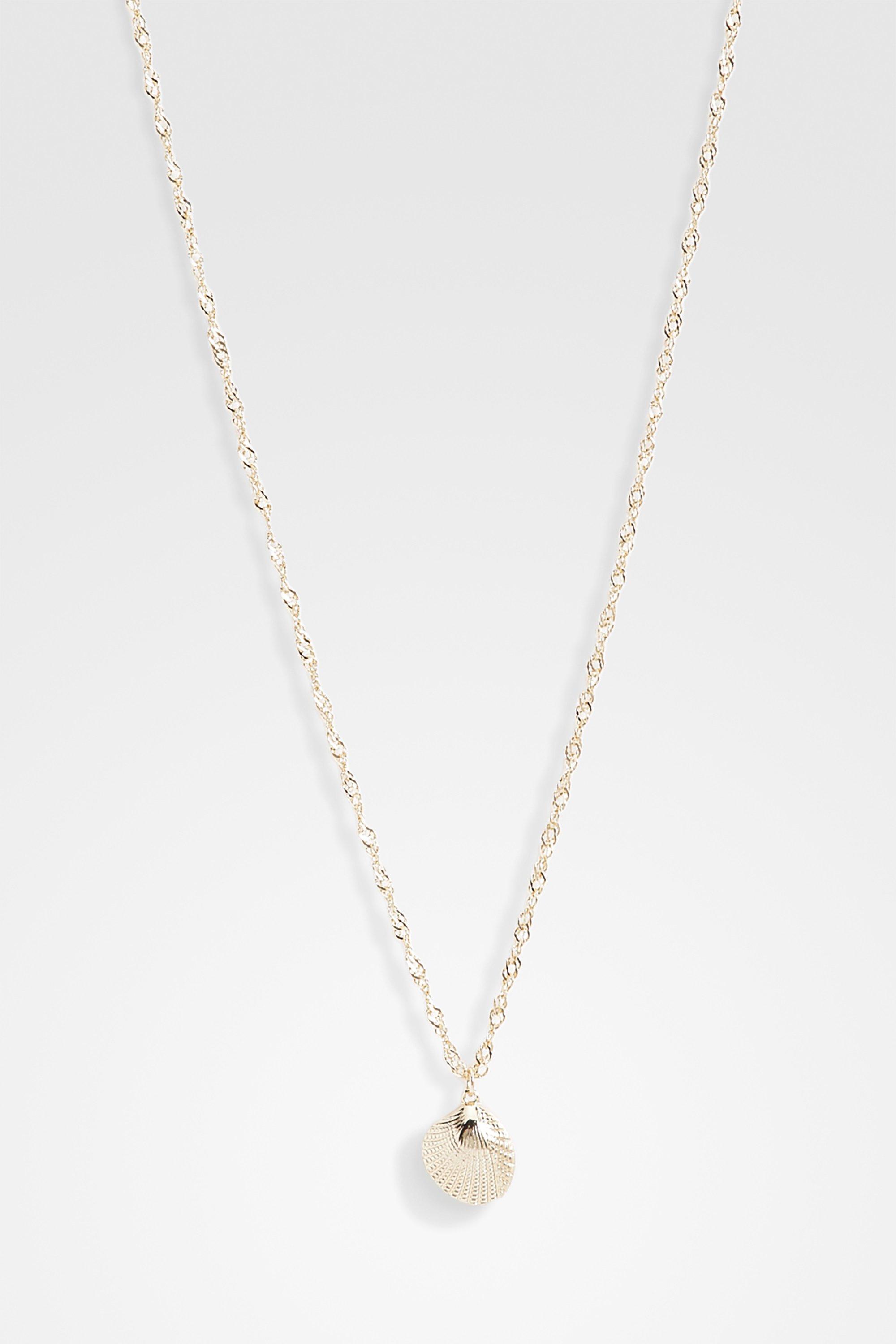 Image of Sea Shell Necklace, Metallics